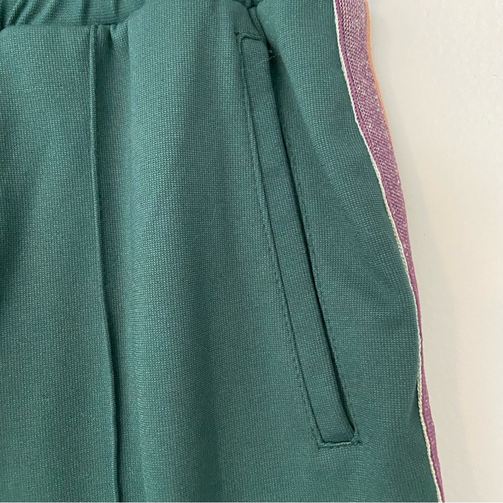 NWT Spiritual Gangster Classic Cropped Jade Green Track Pants with Stripes - Picture 7 of 13